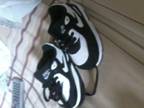 black and white NIKE TRAINERS