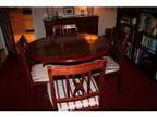 MAHOGANY DINING SUITE. Polished Mahogany Dining Suite, ....